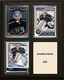 C & I Collectables NHL 8"x10" Johnathan Quick Los Angeles Kings Three Card Plaque