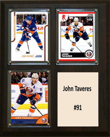 C & I Collectables NHL 8"x10" John Taveres New York Islanders Three Card Plaque