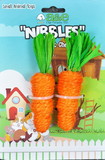 A&E Cage Company Nibbles Carrot Loofah Chew Toys with Jute, 2 count, NB012