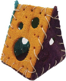 A&E Cage Company Nibbles Loofah Cheese House, 1 count, NB033