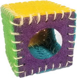 A&E Cage Company Nibbles Loofah Cube House, 1 count, NB034