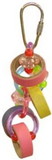 A&E Cage Company Happy Beaks Keet Rings Bird Toy, 1 count, HB826