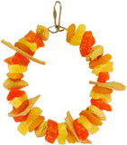 A&E Cage Company Happy Beaks Mixed Fruit Ring Tropical Delight, 1 count, HB864