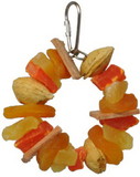 A&E Cage Company Happy Beaks Fruit and Nut Ring Jr Tropical Delight, 1 count, HB891