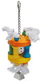 A&E Cage Company Happy Beaks Ball in Solitude Assorted Bird Toy, 1 count, HB46341