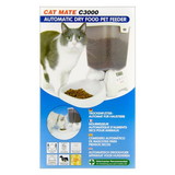 Cat Mate Automatic Dry Pet Food Feeder, Program to Feed 3x/Day, C3000