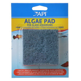API Doc Wellfish's Hand Held Algae Pad for Glass Aquariums, Algae Pad - Glass, 24