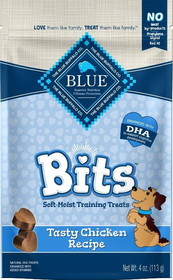 Blue Buffalo Blue Bits Soft-Moist Training Treats - Tasty Chicken Recipe, 4 oz, 596530