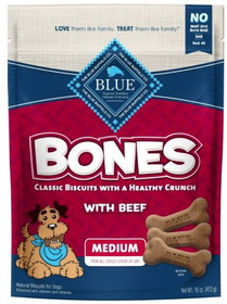 Blue Buffalo Classic Bone Biscuits with Beef Medium, 16 oz, 14178