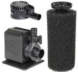 Beckett Crystal Pond Dual Purpose Pond and Fountain Pump with Pre-Filter, 430 GPH, DP400