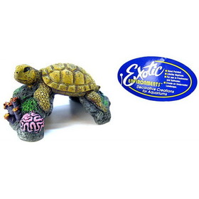 Blue Ribbon Sea Turtle Ornament, 5"L x 4"W x 2.5"H, EE-365
