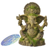 Exotic Environments Ganesha Statue with Moss Aquarium Ornament, 4.75
