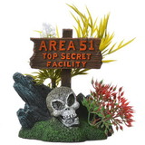 Exotic Environments Area 51 Top Secret Sign Aquarium Ornament, 3