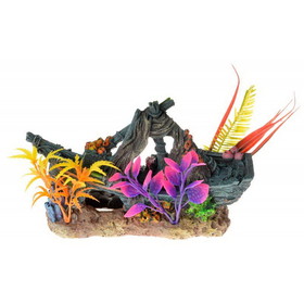 Exotic Environments Sunken Ship Floral Ornament, 1 Count, EE-1746