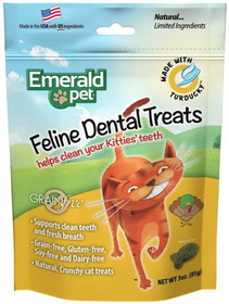 Emerald Pet Feline Dental Treats Turducky Flavor, 3 oz, 00408-CTD
