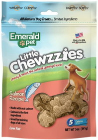 Emerald Pet Little Chewzzies Soft Training Treats Salmon Recipe, 5 oz, 00488-CZS