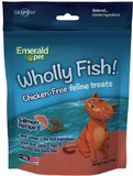 Emerald Pet Wholly Fish! Cat Treats Salmon Recipe, 3 oz, 00640-CFS