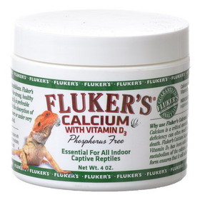 Flukers Calcium with D3, 4 oz, 73005