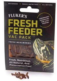 Flukers Mealworm Fresh Feeder Vac Pack, 0.7 oz, 78010