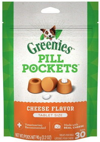 Greenies Pill Pockets Cheese Flavor Tablets, 30 count, 10177179
