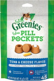 Greenies Feline Pill Pockets Cat Treats Tuna and Cheese Flavor, 45 count, 10942