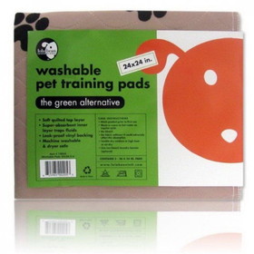 Lola Bean Washable Pet Training Pads, 24" Long x 24" Wide (2 Pack), 12053
