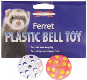 Marshall Plastic Ferret Bell Toys, 2 count, FT-170