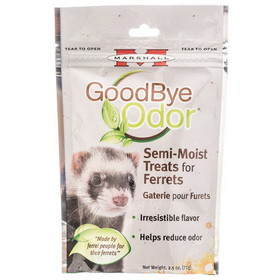 Marshall Goodbye Odor Semi-Moist Treats for Ferrets, 2.5 oz, FS380