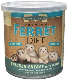 Marshall Premium Ferret Diet Chicken Entr&#233;e with Turkey, 9 oz, FD-432