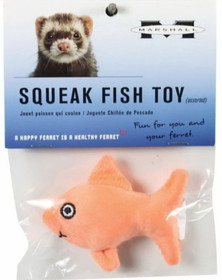 Marshall Squeak Fish Plush Toy for Ferrets, 1 count, FT-461