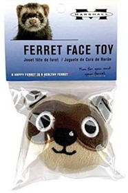 Marshall Ferret Face Plush Toy, 1 count, FT-467