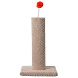 Classy Kitty Carpeted Cat Post with Spring Toy, 16