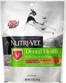 Nutri-Vet Dental Health Soft Chews, 6 oz, 1001041