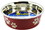 Loving Pets Stainless Steel & Merlot Dish with Rubber Base, Small - 5.5" Diameter, 7412