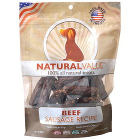 Loving Pets Natural Value Beef Sausages, 14 oz, 8072