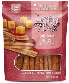Loving Pets Soft Jerky Sticks Bacon Flavor, 6 oz, 8305