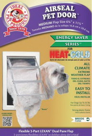 Ideal Pet Products Air Seal Plastic Pet Door with Telescoping Frame