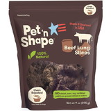 Pet 'n Shape Natural Beef Lung Slices Dog Treats, 9 oz, 12123