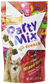 Friskies Party Mix Cat Treats - Mixed Grill Crunch, 2.1 oz, NPU23806