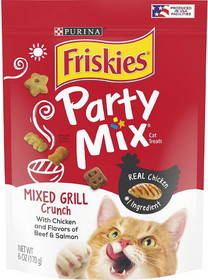 Friskies Party Mix Crunch Treats Mixed Grill, 6 oz, 29268