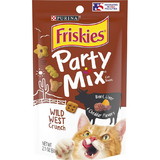 Friskies Party Mix Wild West Crunchy Cat Treats, 2 oz, NPU57542