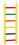 Prevue Carpenter Creations Hardwood Bird Ladder Assorted Colors, 6 Rung 12" Long, 1135