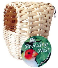 Prevue Parakeet All Natural Fiber Covered Bamboo Nest, 1 count, 1155