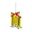 Prevue Bodacious Bites Wood Chimes Bird Toy, 1 Pack - (Approx. 12"L x 12"W x 23.25"H), 60948