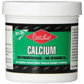 Rep Cal Phosphorus Free Calcium without Vitamin D3 - Ultrafine Powder, 3.3 oz, 220