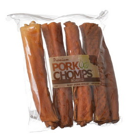 Premium Pork Chomps Roasted Porkhide Rolls, 5 Count - (8-10" Pork Rollz), DT676