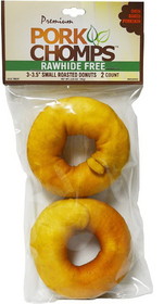 Pork Chomps Roasted Donuts 3" Dog Treat, 2 count, DT826V