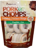 Pork Chomps Pressed Chicken Rings Dog Treats, 8 count, DT883V