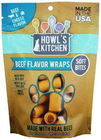 Howl's Kitchen Beef Flavor Wraps Soft Bites - Beef & Cheese Flavor, 12 oz, AT315