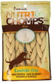 Premium Nutri Chomps Milk Flavor Braid Dog Chews - Small, 4 count, NT012